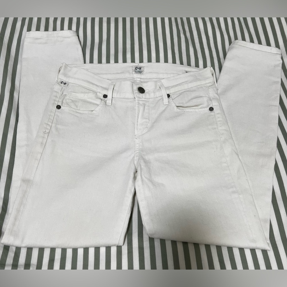 Citizens of Humanity Avedon low rise skinny white jeans